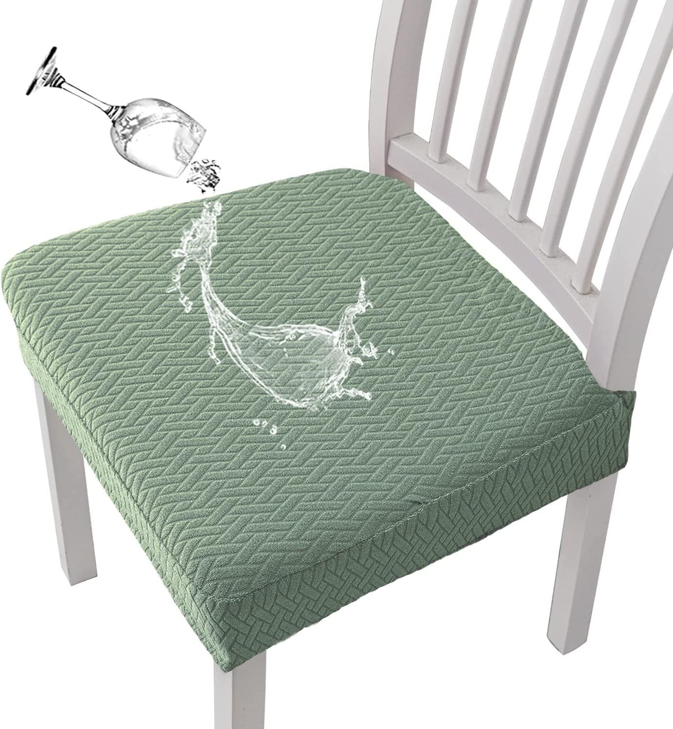 Jacquard Chair Seat Cover & BUY 6 GET EXTRA 20% OFF