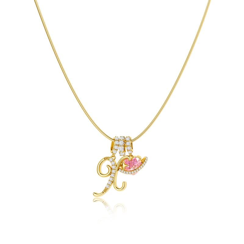 ⏰BLACK FRIDAY SALE🎁14K Gold Plated 3-Layering Initial A-Z Letter Pendant Necklaces