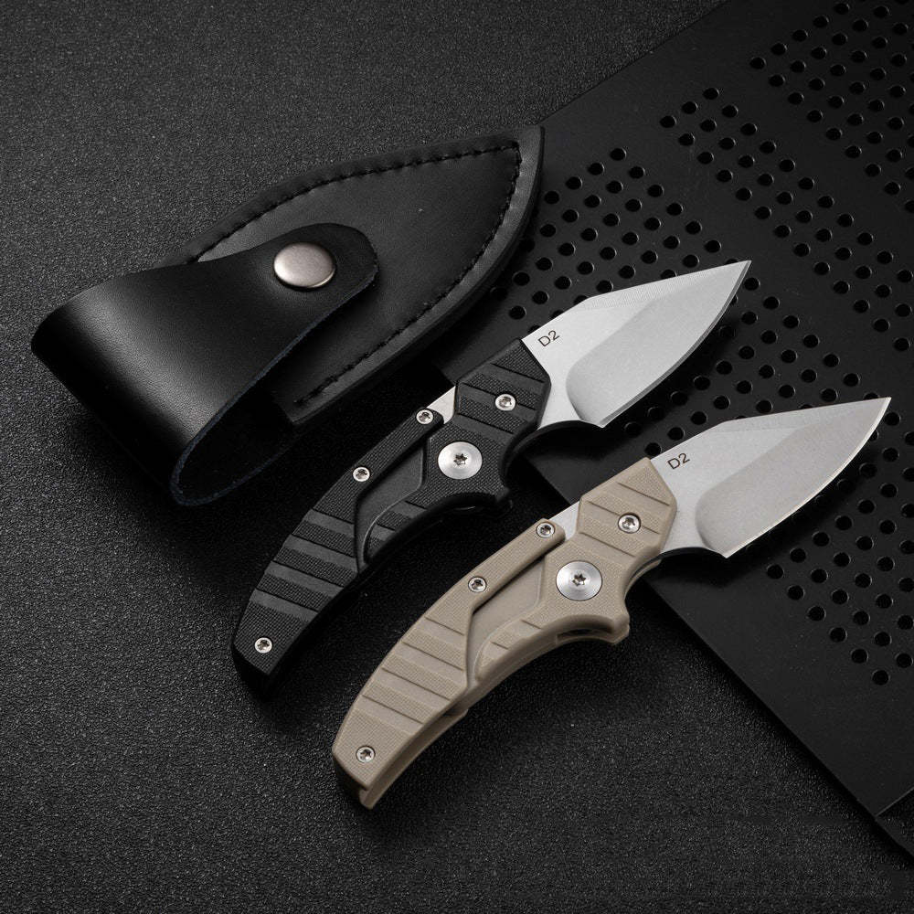 Versatile transformable folding knife with D2 blade