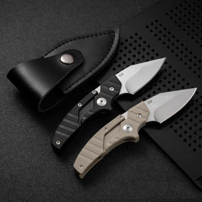 Versatile transformable folding knife with D2 blade