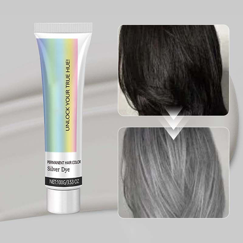 Best Gift🔥2-in-1 Natural Essence Extract Silver Hair Dye