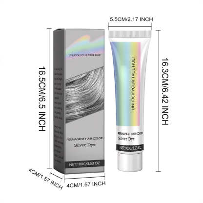 Best Gift🔥2-in-1 Natural Essence Extract Silver Hair Dye