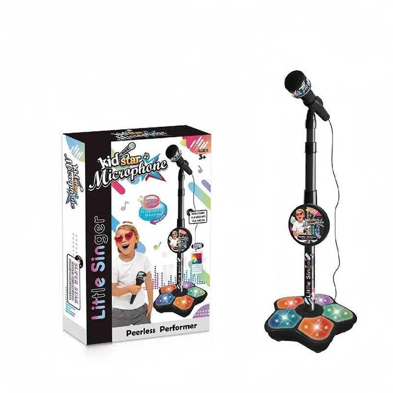 🎁🎄Christmas Sale 60% OFF! 🎤✨Microphone Toy, Karaoke Machine Toy with Light