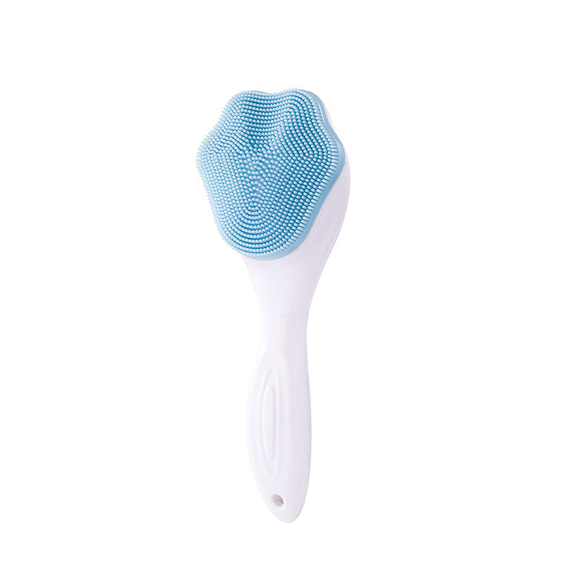 Deep cleansing facial brush made of silicone