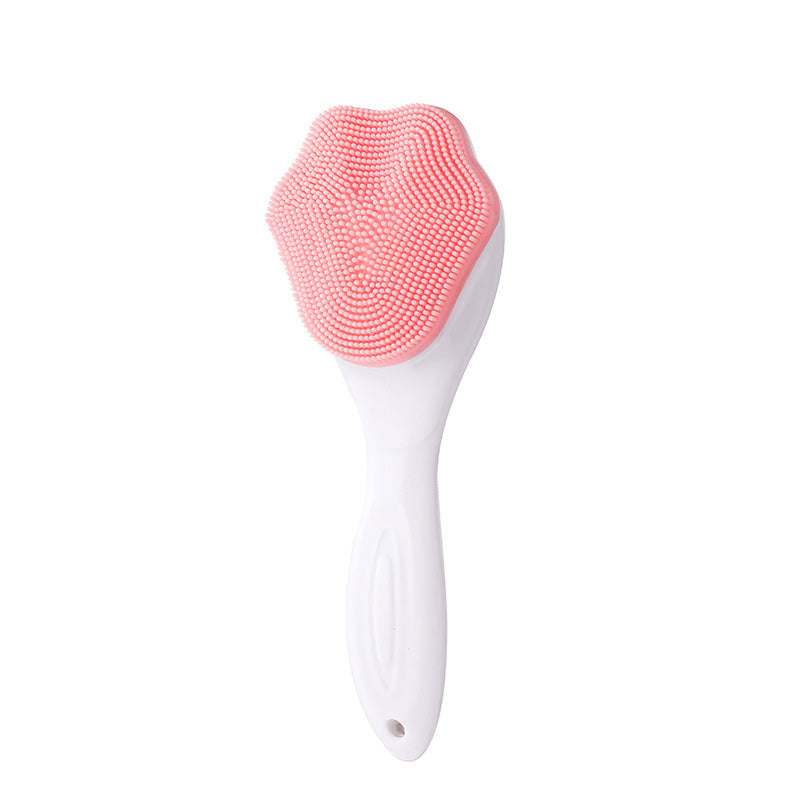 Deep cleansing facial brush made of silicone