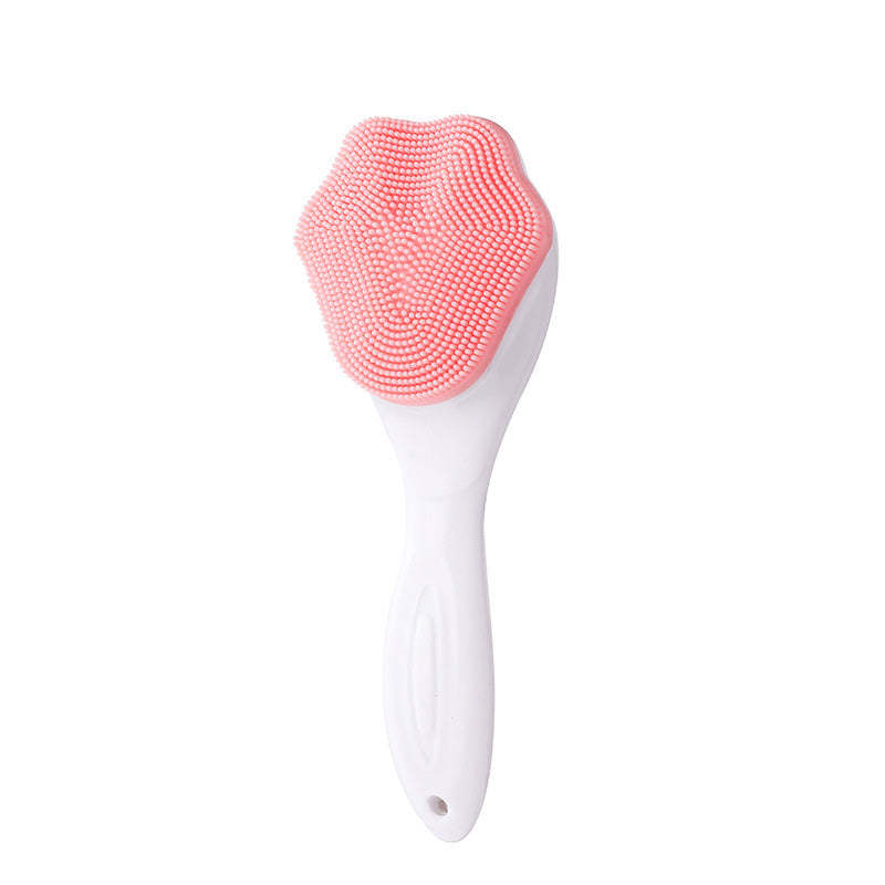 Deep cleansing facial brush made of silicone