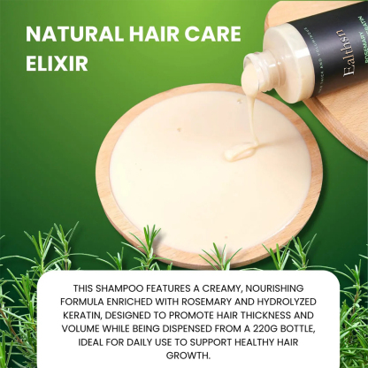 Clean Care for Stronger Hair| Ealthsn™ Rosemary Hydrolyzed Keratin Shampoo
