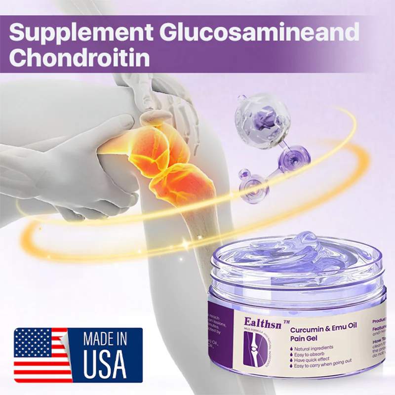 Ealthsn™ Curcumin & Emu Oil Pain Gel – 🏥Backed by US Osteopathic Experts