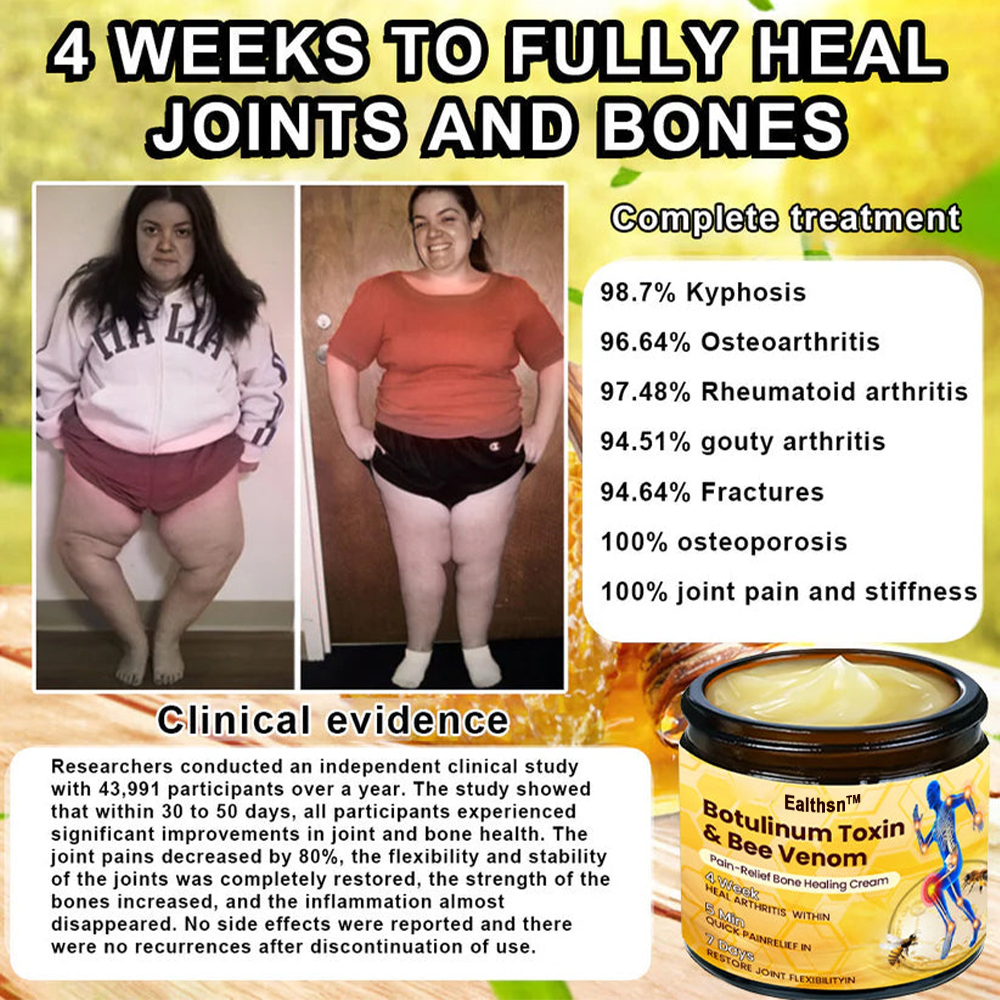 🐝Ealthsn™ Botulinum Toxin & Bee Venom Pain-Relief Bone Healing Cream 🐝💎