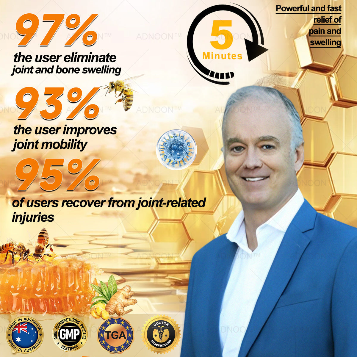 🐝ODALIT™ Botulinum Toxin & Bee Venom Pain-Relief Bone Healing Cream 🐝💎