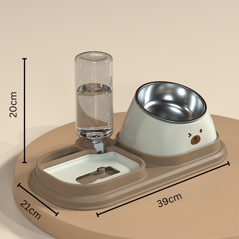 Pet Feeding Tray And Drinking Fountain