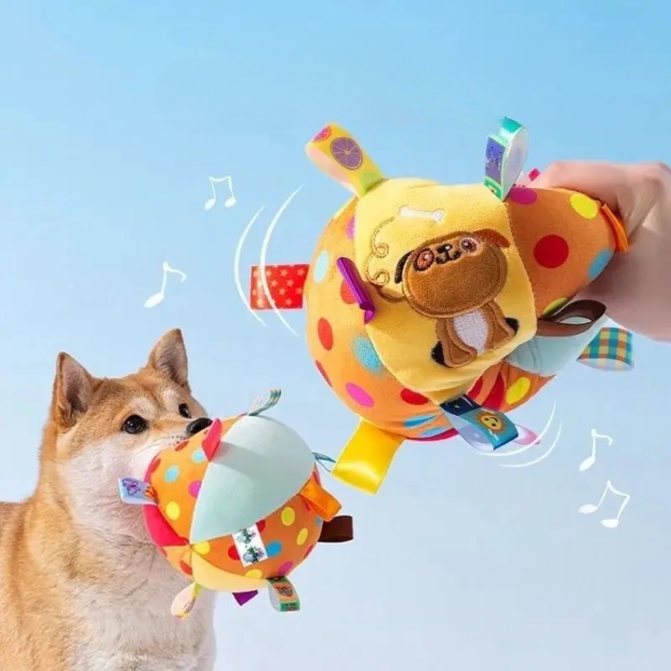 🐶Valentine's Day discount: 60% off! Corgi-Approved Plush Bell Ball = Pup Obsession! 🎁