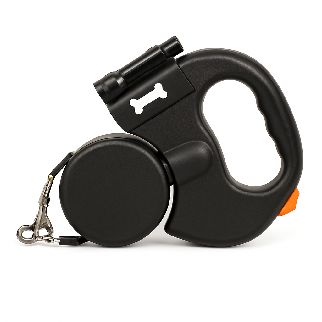 2 Headed dog leash with LED light