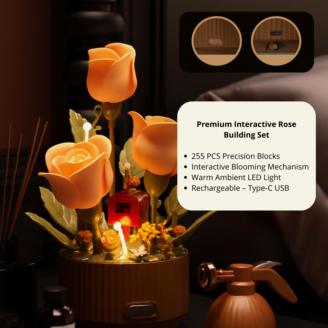 💖Valentine's Special｜Glowing Interactive Rose - Half Price! 🌷🎁