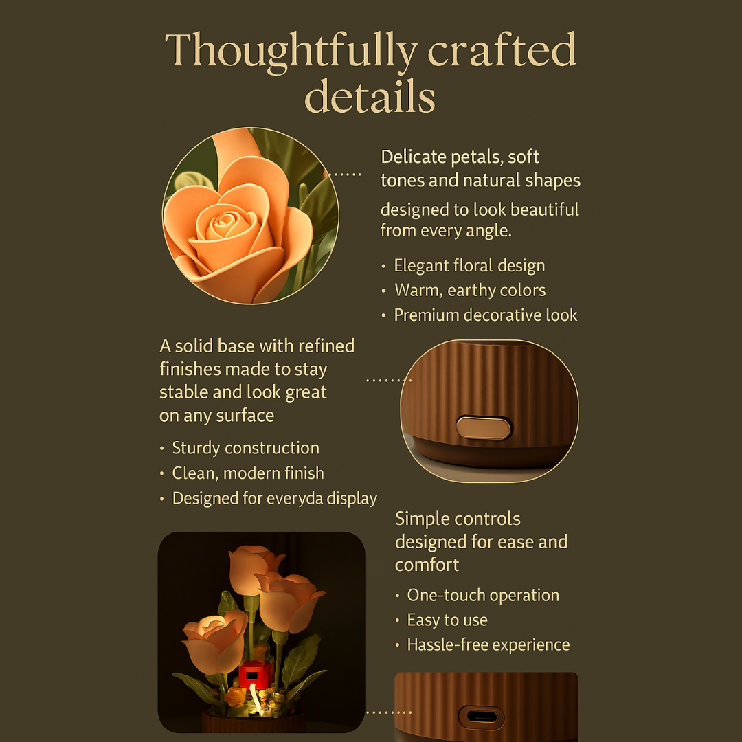 💖Valentine's Special｜Glowing Interactive Rose - Half Price! 🌷🎁