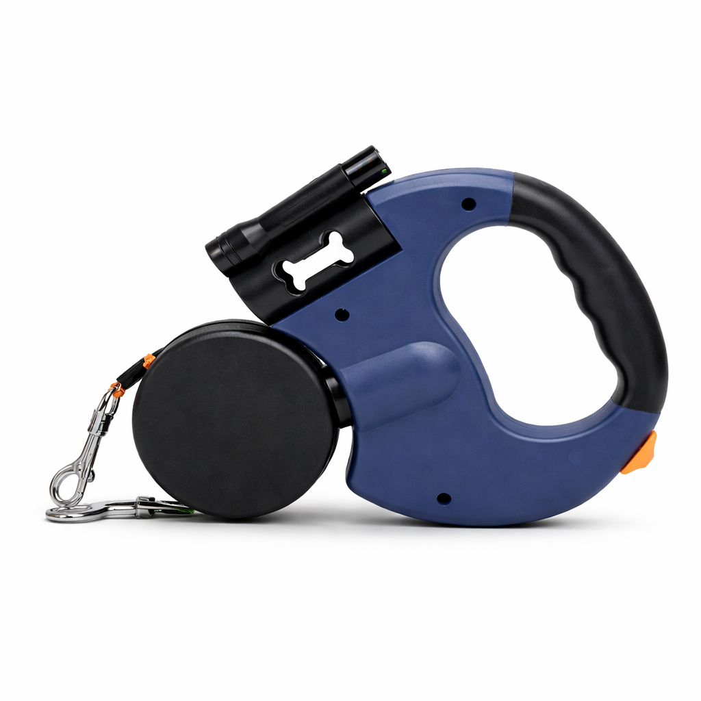 2 Headed dog leash with LED light