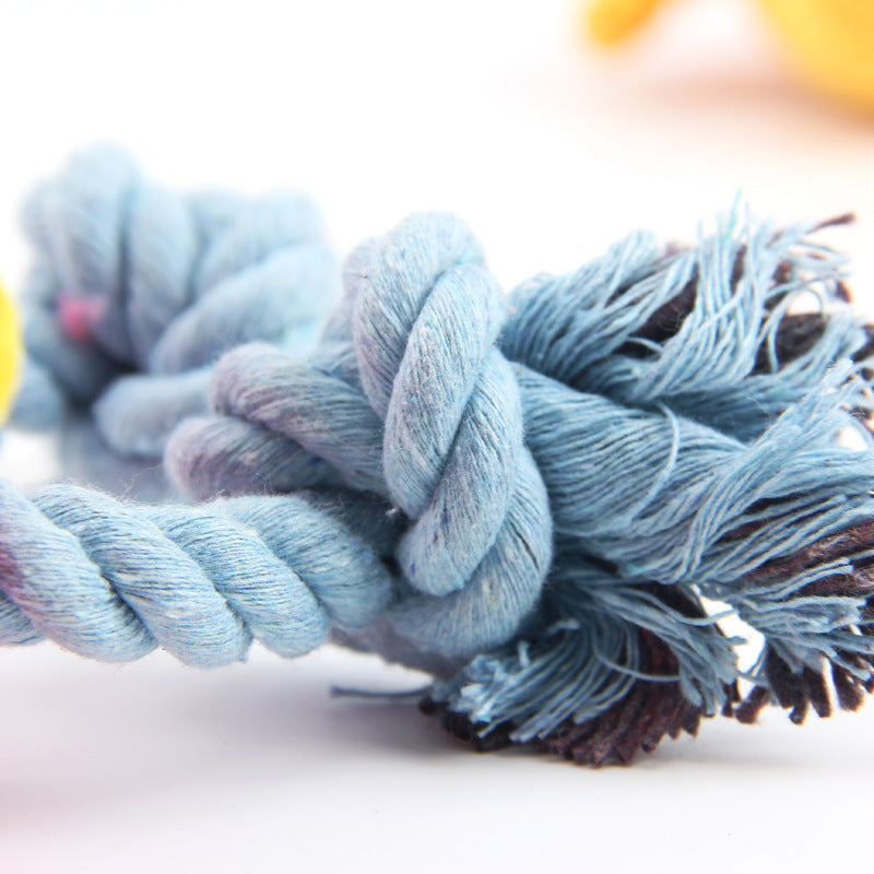 Dog Plush Squeaky Toys Cute Deer With Rope