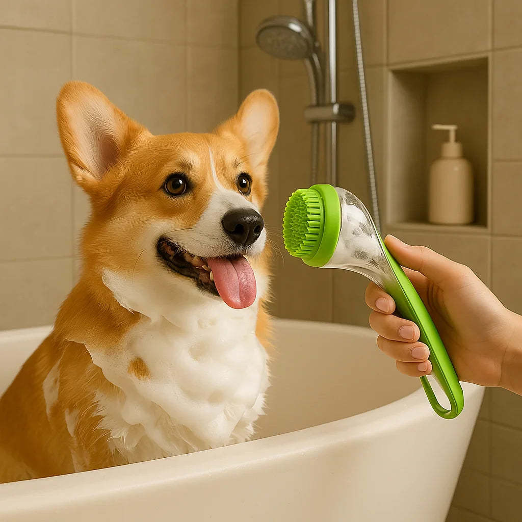 🛁 2-in-1 Silicone Pet Bath Brush | Black Friday Exclusive Deal! 🐶🐱