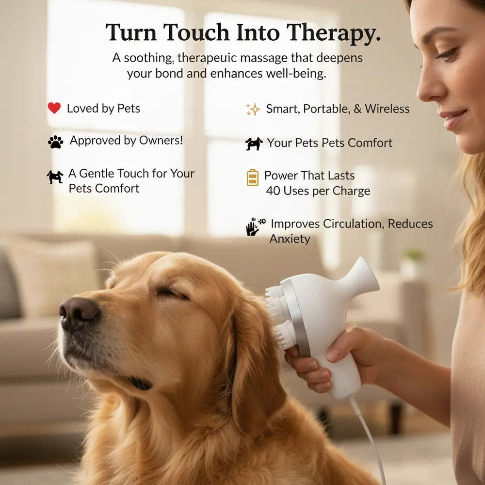 🐾 UAU Pet Essentials Smart Electric Massager – Human-Pet Dual Use | Black Friday Exclusive Deal! 💆‍♀️🐶🐱
