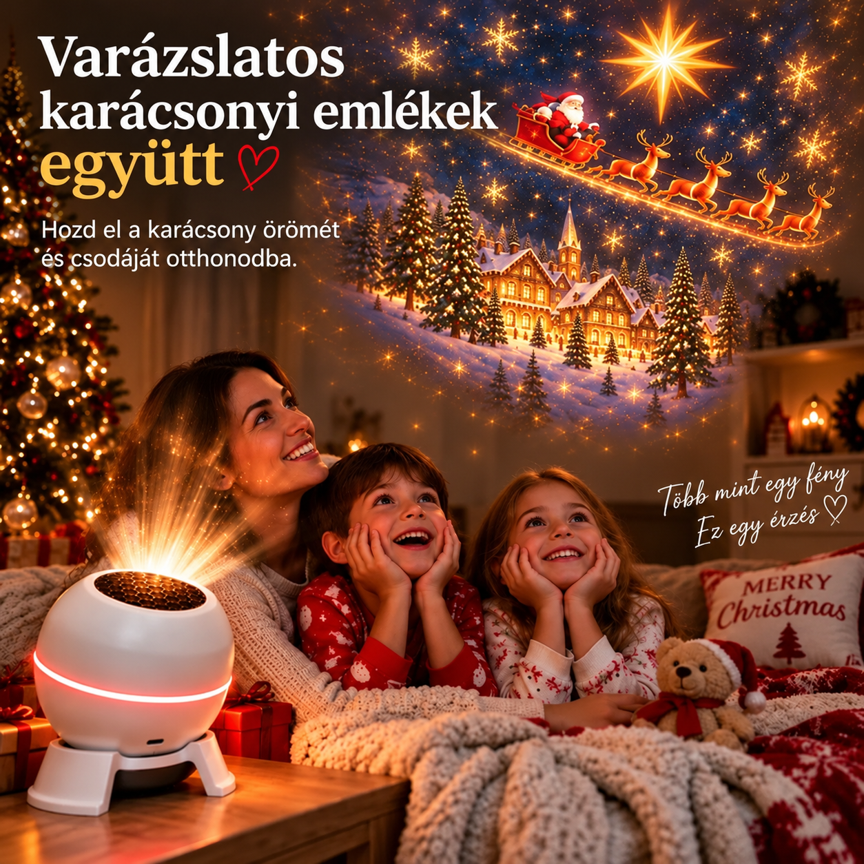 ⌛ Utolsó nap 49% megtakarításra – 🎅🎄 Karácsonyi varázsvetítő lámpa – Keltsd életre az ünnepi jeleneteket