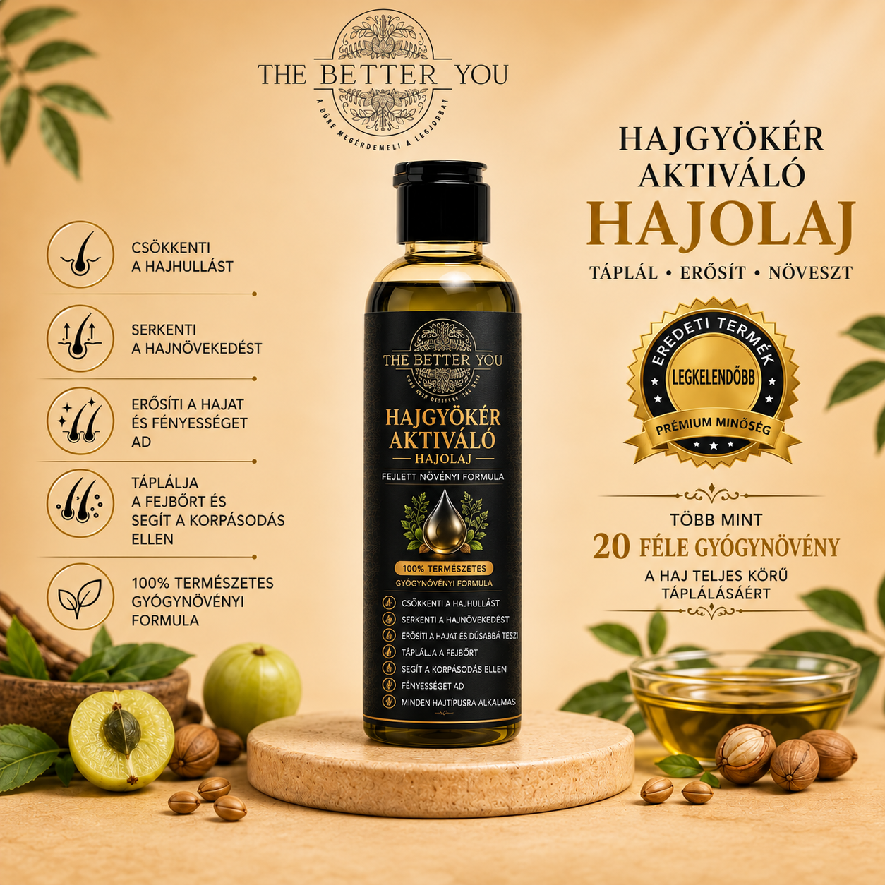 Hajgyökér-aktiváló olaj