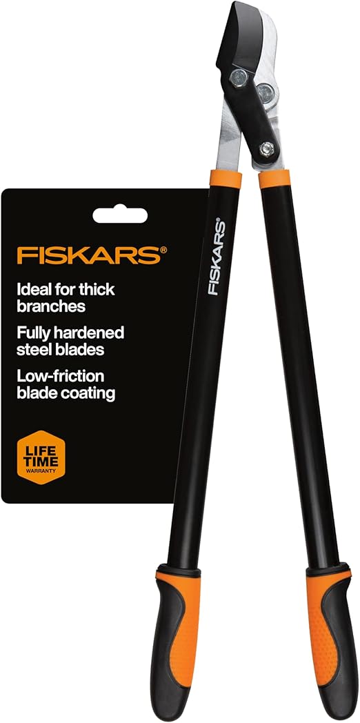 Fiskars erőkaros kihúzható sövénynyíró olló, önélező, recés acélpengék a tiszta vágásokhoz, 63-85 cm-es állítható nyél a magas vágásokhoz, többszörös erőkar a kétszeres teljesítményhez, 25 cm-es pengék, narancssárga/fekete