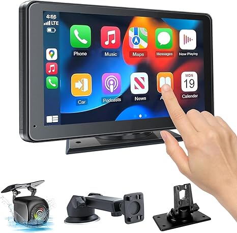 Philips 2026 Limitált Kiadású 10,26 hüvelykes autós CarPlay képernyő, 4K fedélzeti kamera, vezeték nélküli Apple CarPlay és Android Auto, egyedi tartó, 350°-ban forgatható kamera, hangvezérlés, Bluetooth navigáció és 1080P hátsó kamera