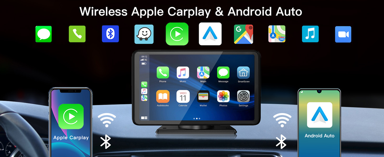 Philips 2026 Limitált Kiadású 10,26 hüvelykes autós CarPlay képernyő, 4K fedélzeti kamera, vezeték nélküli Apple CarPlay és Android Auto, egyedi tartó, 350°-ban forgatható kamera, hangvezérlés, Bluetooth navigáció és 1080P hátsó kamera