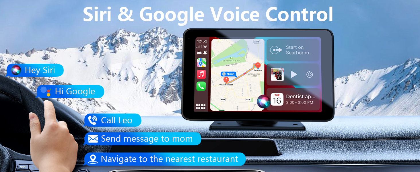 Philips 2026 Limitált Kiadású 10,26 hüvelykes autós CarPlay képernyő, 4K fedélzeti kamera, vezeték nélküli Apple CarPlay és Android Auto, egyedi tartó, 350°-ban forgatható kamera, hangvezérlés, Bluetooth navigáció és 1080P hátsó kamera