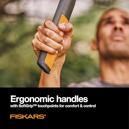 Fiskars 32 hüvelykes ágvágó faápoláshoz, nagy teherbírású, alacsony súrlódású éles acél penge, akár 2 hüvelyk (kb. 5 cm) átmérőjű ágak vágására, PowerGear2 technológiával, amely nagyobb erőt biztosít kevesebb erőfeszítéssel
