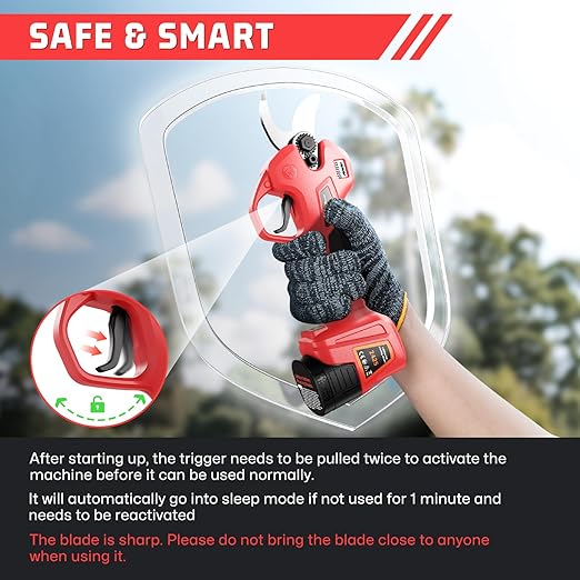 Vezeték nélküli elektromos metszőolló — Hatékony vágás, hosszú élettartam, könnyű használat!
