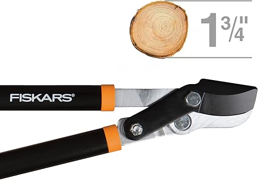 Fiskars erőkaros kihúzható sövénynyíró olló, önélező, recés acélpengék a tiszta vágásokhoz, 63-85 cm-es állítható nyél a magas vágásokhoz, többszörös erőkar a kétszeres teljesítményhez, 25 cm-es pengék, narancssárga/fekete