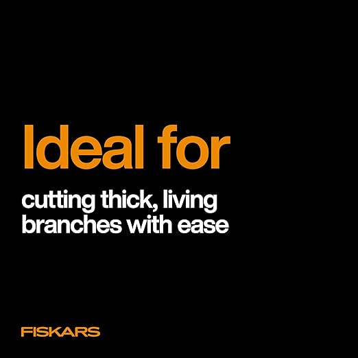 Fiskars 28"-os ágvágó olló faágvágáshoz, strapabíró, rozsdaálló, éles, bypass acélpengés olló, ágvágó akár 1,5" átmérőig, vágási kapacitás, ütéscsillapító fogantyú, kerti szerszámok