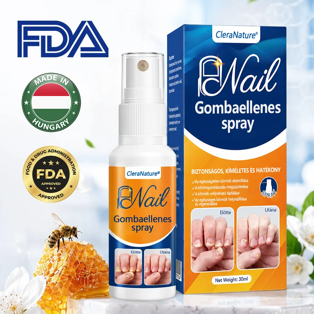 CleraNature® körömgomba-könnyítő spray  🎉 180 napos pénzvisszafizetési garancia – próbáld ki kockázat nélkül.