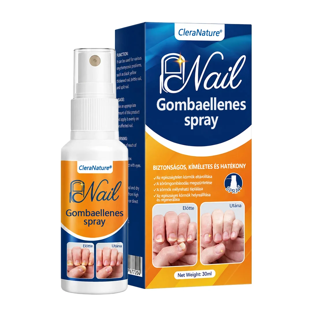 CleraNature® körömgomba-könnyítő spray  🎉 180 napos pénzvisszafizetési garancia – próbáld ki kockázat nélkül.