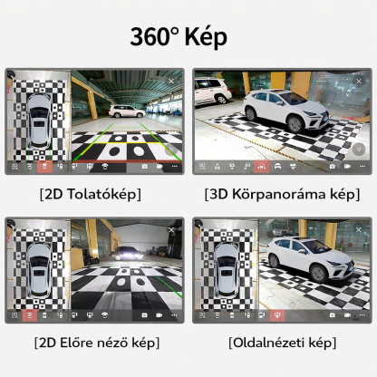 Garmin 360°-os térhatású kamerarendszer, navigációs univerzális autós kamera, tolatókamera-figyelés GT2PLUS