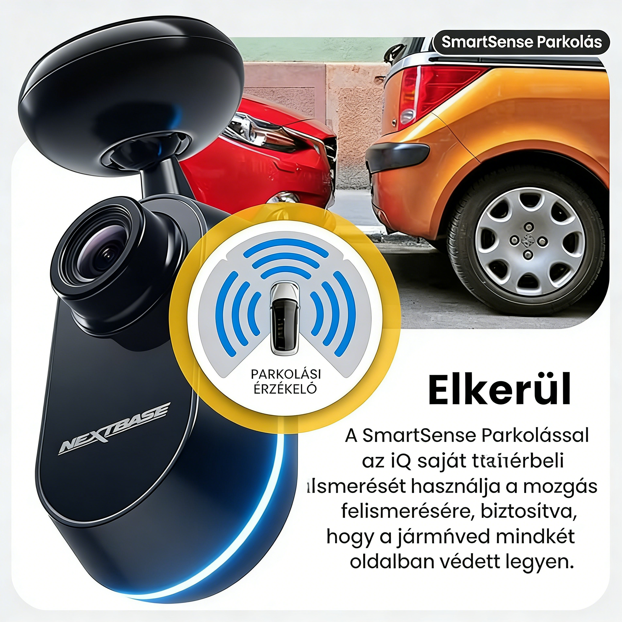 20260305测品NEXTBASE iQ 4K intelligens autós fedélzeti kamera – AI parkolásfigyelés, őrző mód és valós idejű forgalomfigyelés