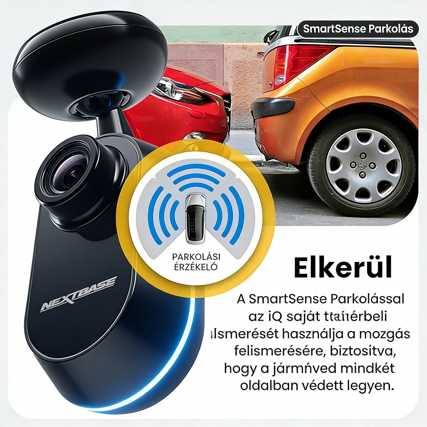 20260305测品NEXTBASE iQ 4K intelligens autós fedélzeti kamera – AI parkolásfigyelés, őrző mód és valós idejű forgalomfigyelés