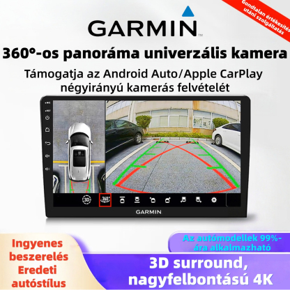 Garmin 360°-os térhatású kamerarendszer, navigációs univerzális autós kamera, tolatókamera-figyelés GT2PLUS