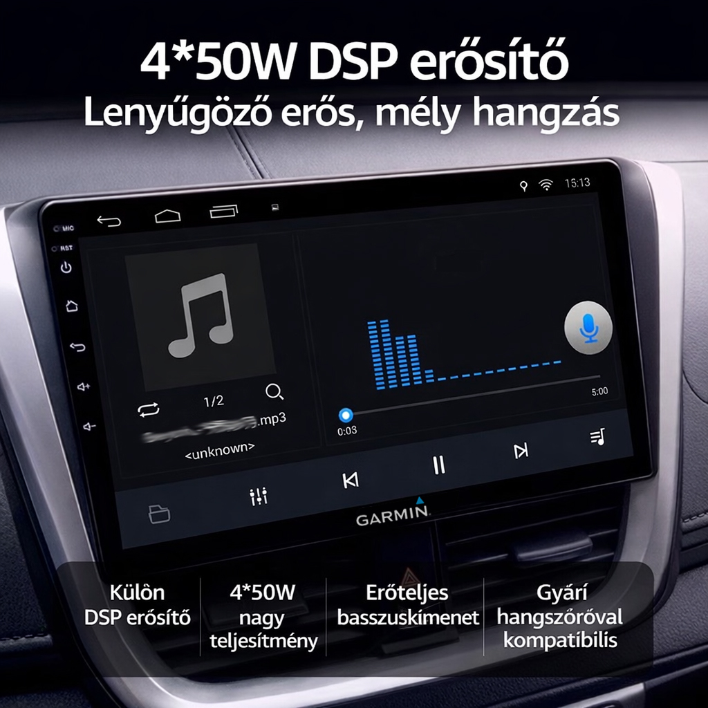 Garmin 13,1" QLED autós multimédiás központ | 360° panorámakamera | AR navigáció | Vezeték nélküli CarPlay & Android Auto