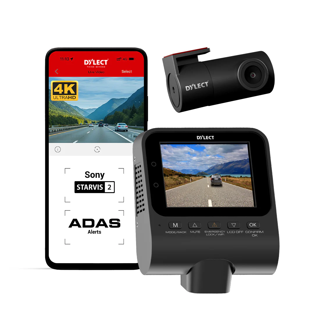 Sense 4K Max kétcsatornás autós kamera