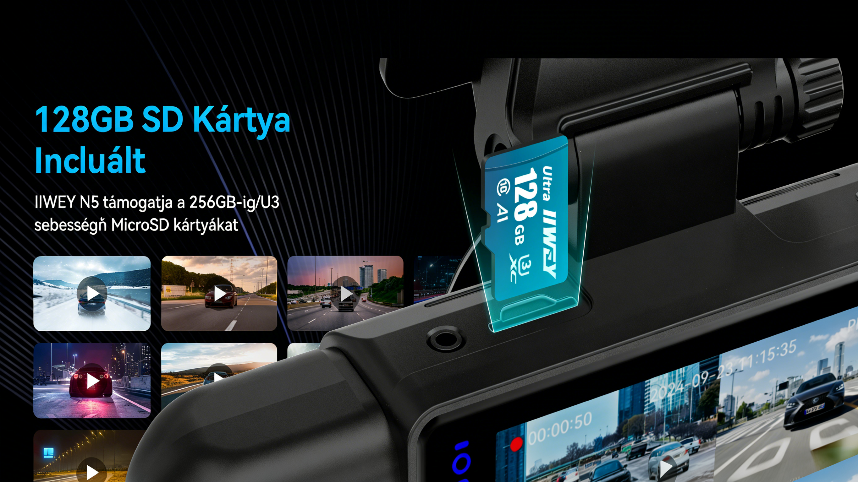 Garmin Négy Kamerás Teljes Körű Autós DVR - Szuper Széles Látószög, Éjjellátó, Ütközés Érzékelés, 24 órás Parkolás Felügyelet, Intelligens WiFi Csatlakozás