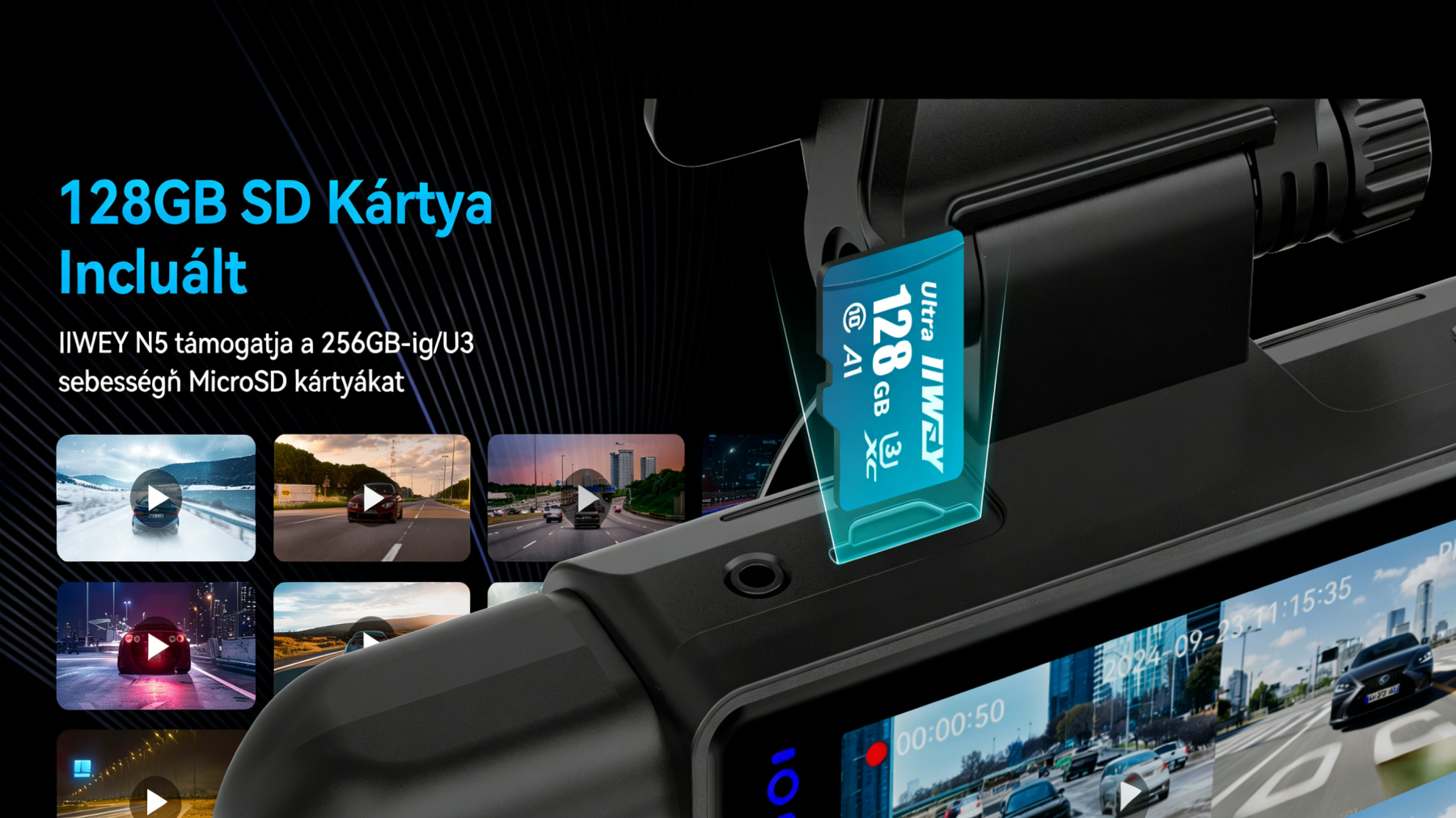 Garmin Négy Kamerás Teljes Körű Autós DVR - Szuper Széles Látószög, Éjjellátó, Ütközés Érzékelés, 24 órás Parkolás Felügyelet, Intelligens WiFi Csatlakozás