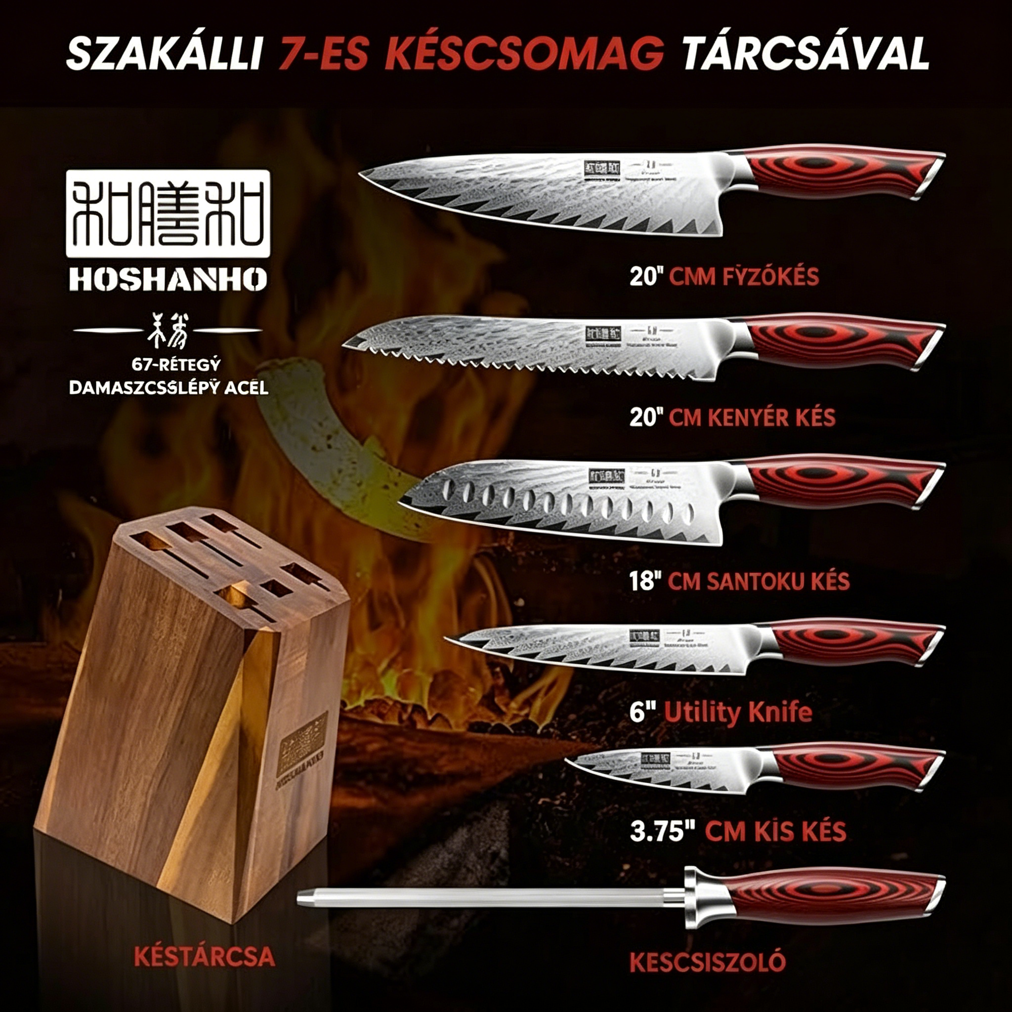 [Copy]FUNISTREE 4 részes konyhakés szett｜Precíz vágás · Tartós minőség · Megbízható választás a mindennapokra