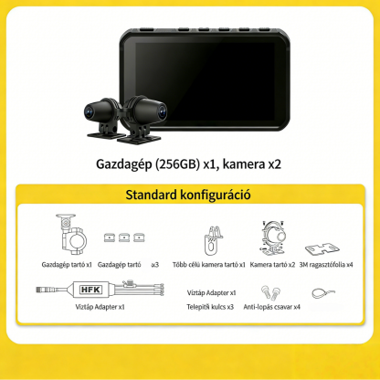 Garmin 5.7 hüvelykes Okos Motorkerékpár Navigációs Rendszer: Vezeték nélküli CarPlay, Android Auto, HD Érintőképernyő, AI Éjjellátás, Szuper Erős Védelem, 5G Gyors Letöltés, Intelligens Távirányító - Minden Funkció Egy Eszközben!