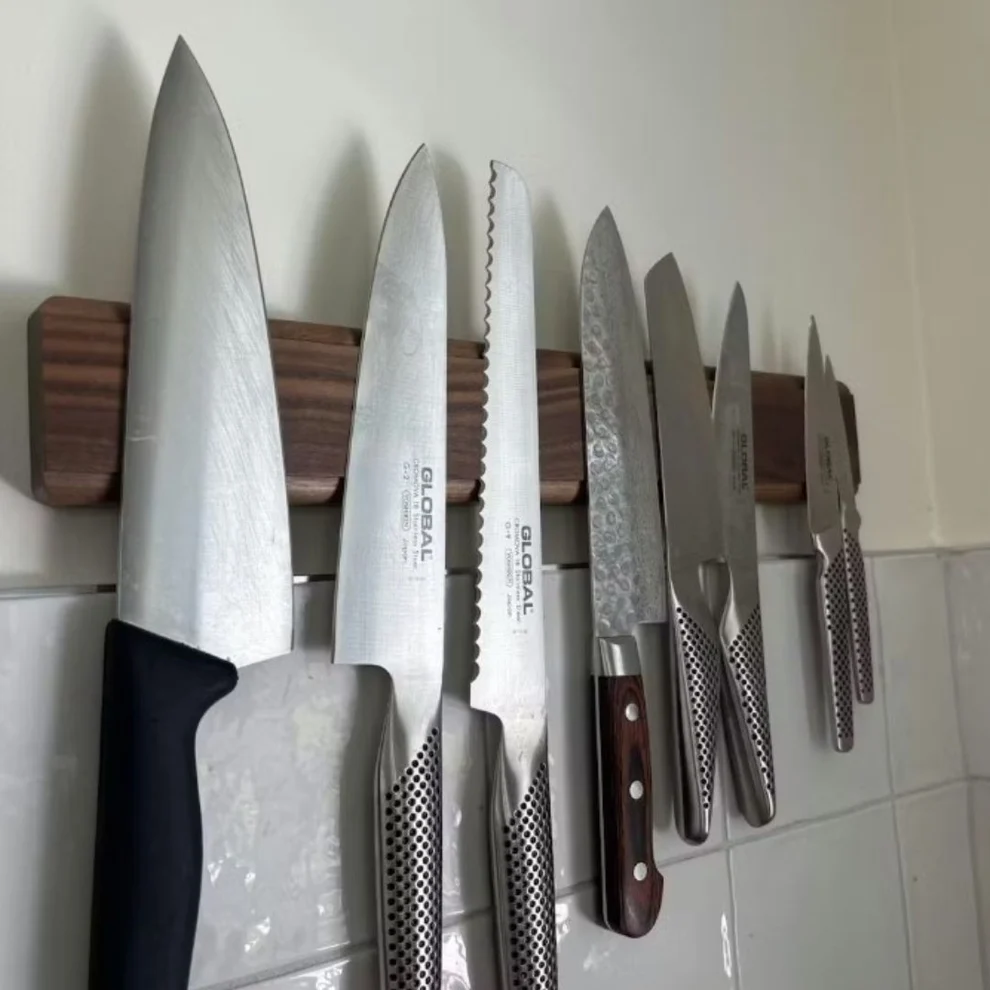 VEUR fekete dió mágneses késtartó