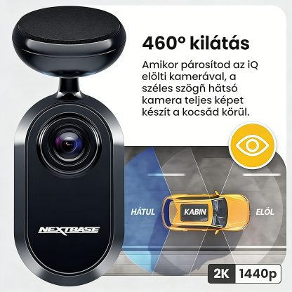 20260305测品NEXTBASE iQ 4K intelligens autós fedélzeti kamera – AI parkolásfigyelés, őrző mód és valós idejű forgalomfigyelés
