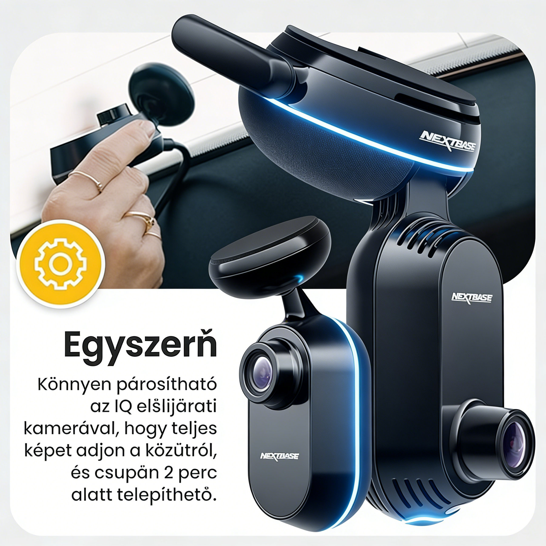 20260305测品NEXTBASE iQ 4K intelligens autós fedélzeti kamera – AI parkolásfigyelés, őrző mód és valós idejű forgalomfigyelés