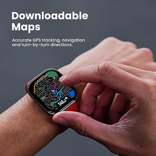 Amazfit Bip 6 okosóra 46 mm, 14 napos akkumulátor-üzemidő, 1,97"-os AMOLED kijelző, GPS és ingyenes térképek, mesterséges intelligencia, Bluetooth hívás és SMS, egészség-, fitnesz- és alváskövető, több mint 140 edzésmód, 5 ATM-es vízállóság