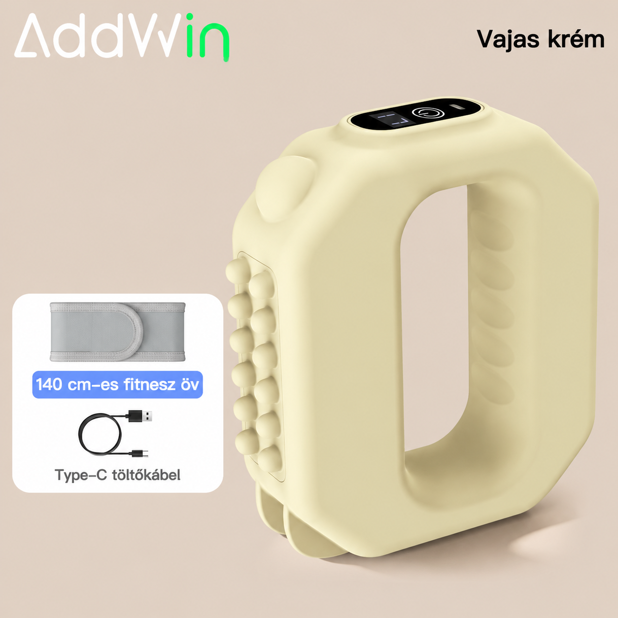 ADDWIN R10 Mini izomregeneráló készülék, állítható pánttal, vezeték nélküli, hordozható masszírozó derékra és hátra. Ideális ajándék szülőknek.
